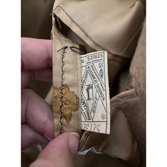 Vintage A Delta Ltd By Mel Burns Tan 100% Camel Hair Sport Coat Blazer 2 Button - Picture 7 of 16